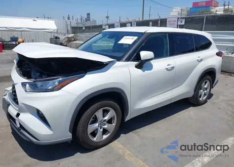 2020 Toyota Highlander Le из США, поврежденный, VIN 5TDZZRAH0LS008140